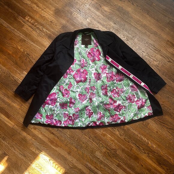 Coach Jackets & Blazers - COACH Navy Blue, Fully Lined, Trench/ Car Coat SZ M